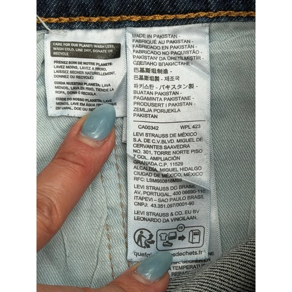 Levi's 541 Athletic Fit Jeans‎ Men 42x30 Dark Wash Stretch Denim